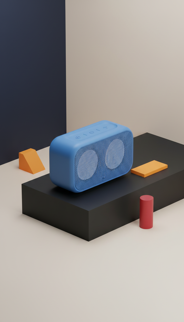 Portable Bluetooth Speaker in Electric Blue