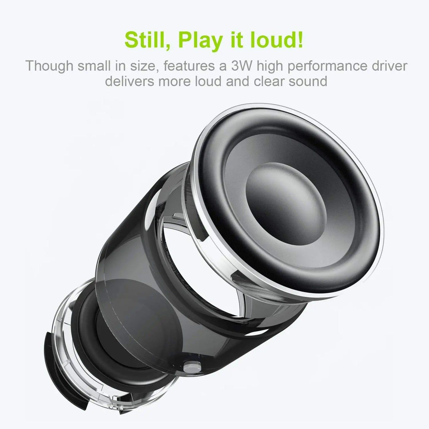 NNEOBA Pro Mini Bluetooth Speaker with Custom Bass Radiator