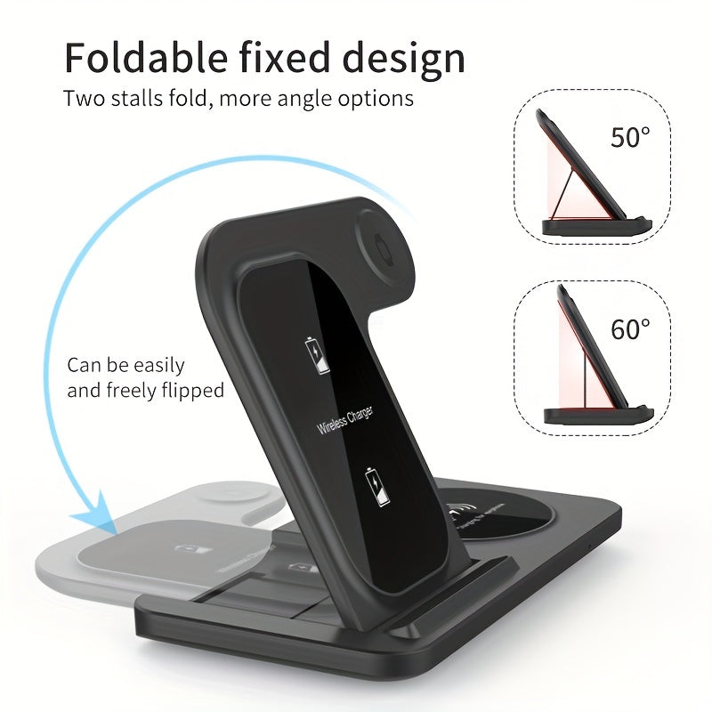 NNETM 3-in-1 Fast Wireless Charger for iPhone & Apple Devices
