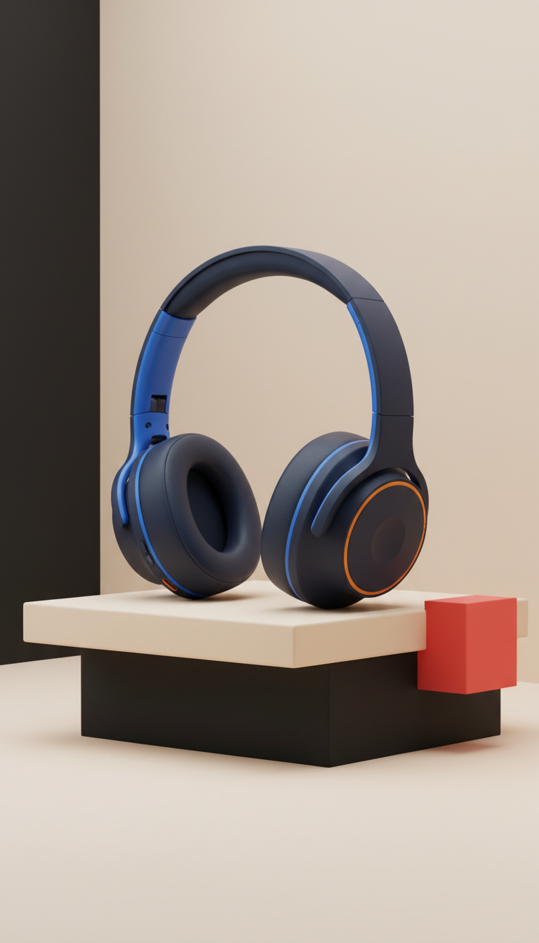 Wireless Noise-Cancelling Headphones with Touch Controls