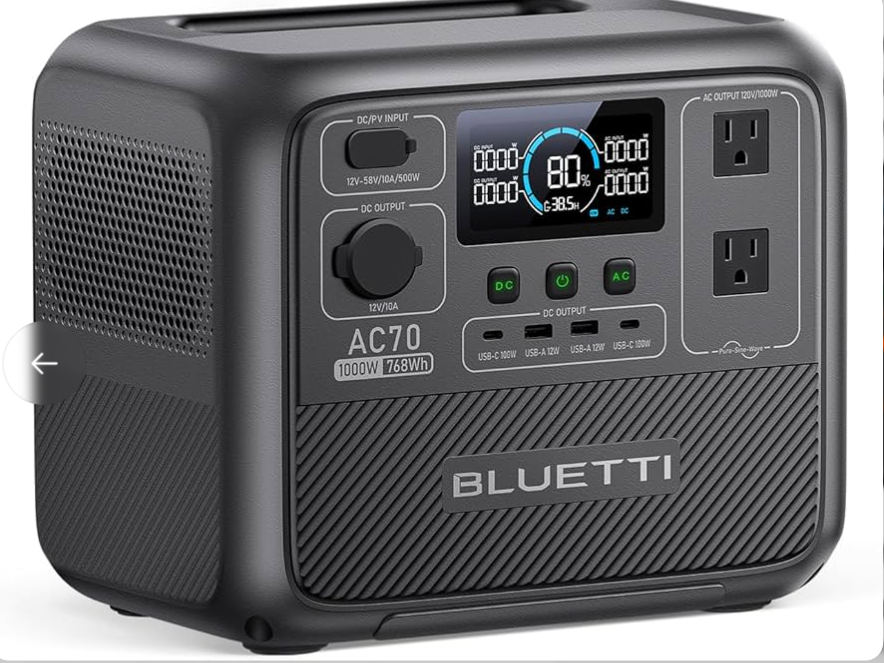 BLUETTI Premium 80 Portable Power Station 864Wh 1000W Solar Generator